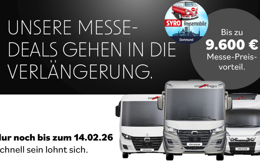 🚐 Messepreis sichern – ganz bequem von zu Hause aus!