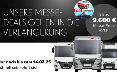 🚐 Messepreis sichern – ganz bequem von zu Hause aus!