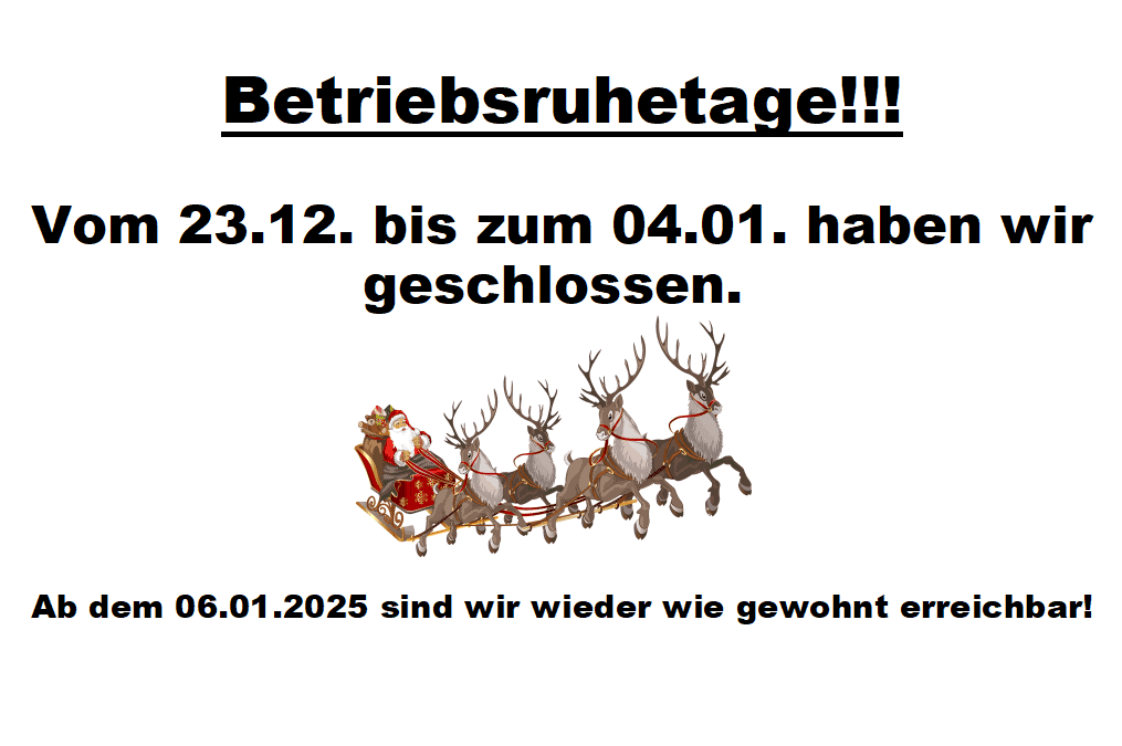 Betriebsruhetage